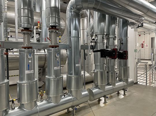 Cogeneration with heat pumps with a total capacity of 3.3MW